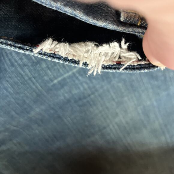 Levis RED Collection Low Trouser Boot Cut Medium Wash Jeans 34 X 30 Rare Women’s - Picture 10 of 16